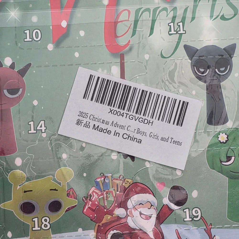 Christmas Advent Calendar 24 Days of Surprise Figures Boys Girls Teens NEW